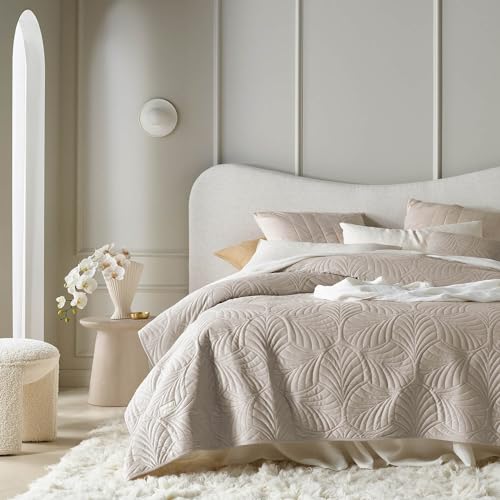 ROOM99 Feel Élégant Dessus de lit 200 x 220 cm Beige – vue 5