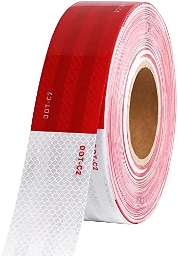 WAENLIR 2 inch x 160Feet Dot Reflective Tape Outdoor Waterproof H...