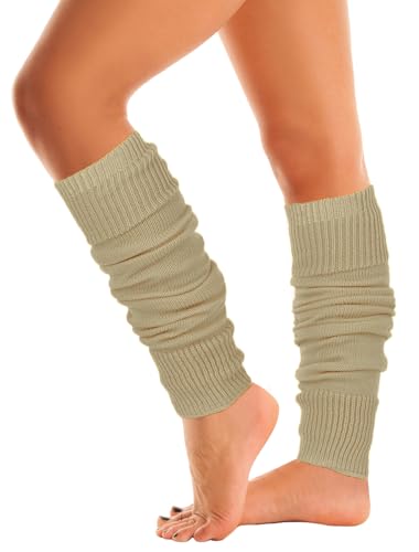 Image of Mysocks Leg Warmers Extra Soft Stylish Fancy Winter 80s Party Dance Neon Long Legwarmers for Women Girls Ladies