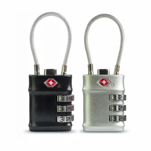 Image of Sunkizzrs Set of 2 Metal Luggage Locks for Travel