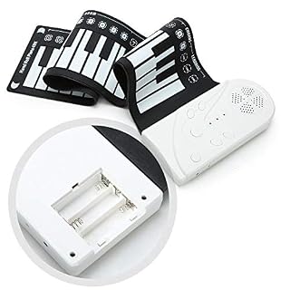 HUIYING Main Piano Roll 49 clés avec Horn, Flexible, Portable, Piano Batterie électronique Pliable, Enroulable Piano, Plastique ABS, Enfants Pratique Débutant,Argent - Les Beatles, Paul McCartney, John Lennon, RIngo Starr, George Harrison HUIYING Main Piano Roll 49 clés avec Horn, Flexible, Portable, Piano Batterie électronique Pliable, Enroulable Piano, Plastique ABS, Enfants Pratique Débutant,Argent – Image 5