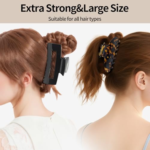 Pinzas para cabello grandes YIERSO Acetato 2 piezas miniatura 5