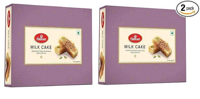 Haldirams Milk Cake 200 g x 2 | Rich And Creamy | Premium Handcrafted Traditional Sweets | Great Sweets Gift Pack | Indian Mithai | Milk Cake Sweets | Fresh Doodh Sweet | Festival Indian Sweets Box (B0CZ74PH7M) Amazon Price History, Amazon Price Tracker