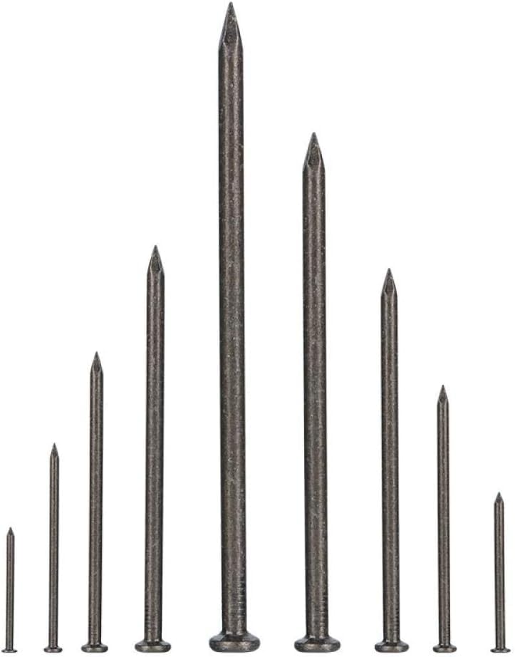 Clavos con cabeza de alfiler, clavos for tarimas, acero inoxidable 304, clavos de acero, clavos redondos for carpintería, clavos largos de 4,0 pulgadas (5 piezas (color: 3,5 pulgadas (5 piezas) ( Colo