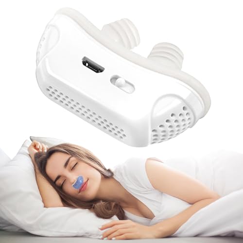 GAOXIAO CPAP Maquina Apnea del Sueño Portatil, Dispositivo Antironquidos Transpirable para Hombres y Mujeres Solución Eficaz para Dejar de Roncar Mejora la Calidad del Sueño White GAOXIAO CPAP Maquina Apnea del Sueño Portatil, Dispositivo Antironquidos Transpirable para Hombres y Mujeres Solución Eficaz para Dejar de Roncar Mejora la Calidad del Sueño White