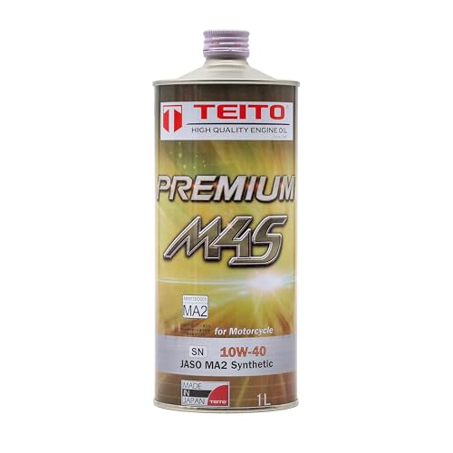TEITO バイク エンジンオイル 化学合成油 (全合成油) MA2規格適合 4サイクルエンジンに オートバイ用 日本製 耐熱 耐久性 TEITO PREMIUM M4S 10w40 1L