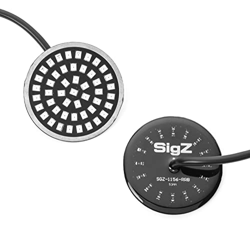 ROGUE RIDER INDUSTRIES - Rear Motorcycle LED Turn Signals With Bright Red LED Tail Lights - BLACK LABEL SPECIAL EDITION - Motorcycle LED - Red LED Lights -1156 LED Turn Signal for SigZ Harley Davidson