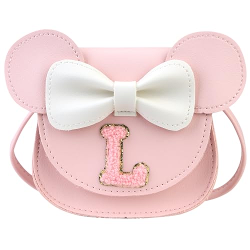 Ondeam Toddler Purse Girl Gifts Birthday Gifts for Girls 3-7 Toys for Ages 2-5 Lovable Mouse Ears Kid wallet Shoulder Handbag