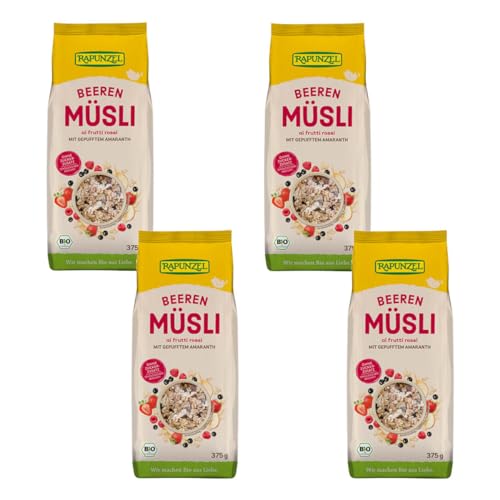 Rapunzel - Amaranth Müsli Beeren, 4er Pack (4 x 375g) - BIO