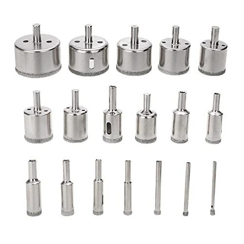 Set de brocas diamantadas para vidrio y azulejos 18 piezas miniatura 4