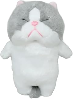 くっつく ぼうみたいなねこ ねずぼうぬいぐるみマグネット 全長12.5㎝ 6歳以上