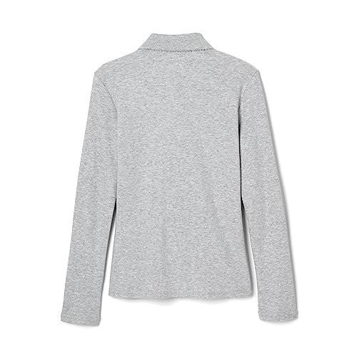 Image of French Toast Girls Plus Size' Uniform Long Sleeve Polo with Picot Collar (Standard & Plus)