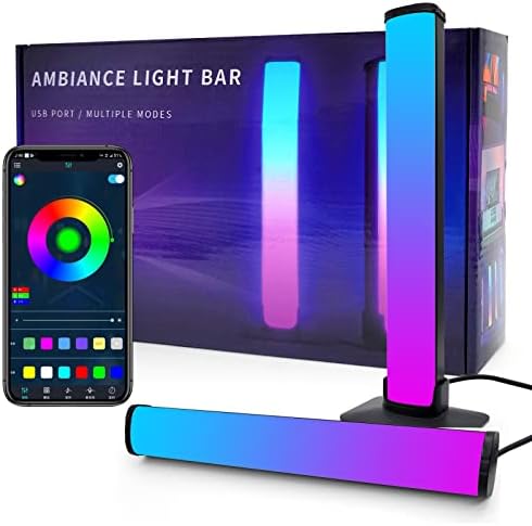 AVERYSHOP Smart Light Bar, RGB Smart LED Lights,TV Backlight with Scene Modes and Music Modes, APP and Bluetooth Control, Ambient Lighting Bars for Entertainment, TV, PC, Gaming, Room Decoration