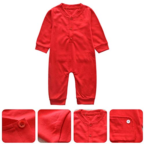 KESYOO MacacÃ£o de BebÃª Natal MacacÃ£o Infantil AlgodÃ£o BebÃª MacacÃ£o de Uma PeÃ§a MacacÃ£o RecÃ©