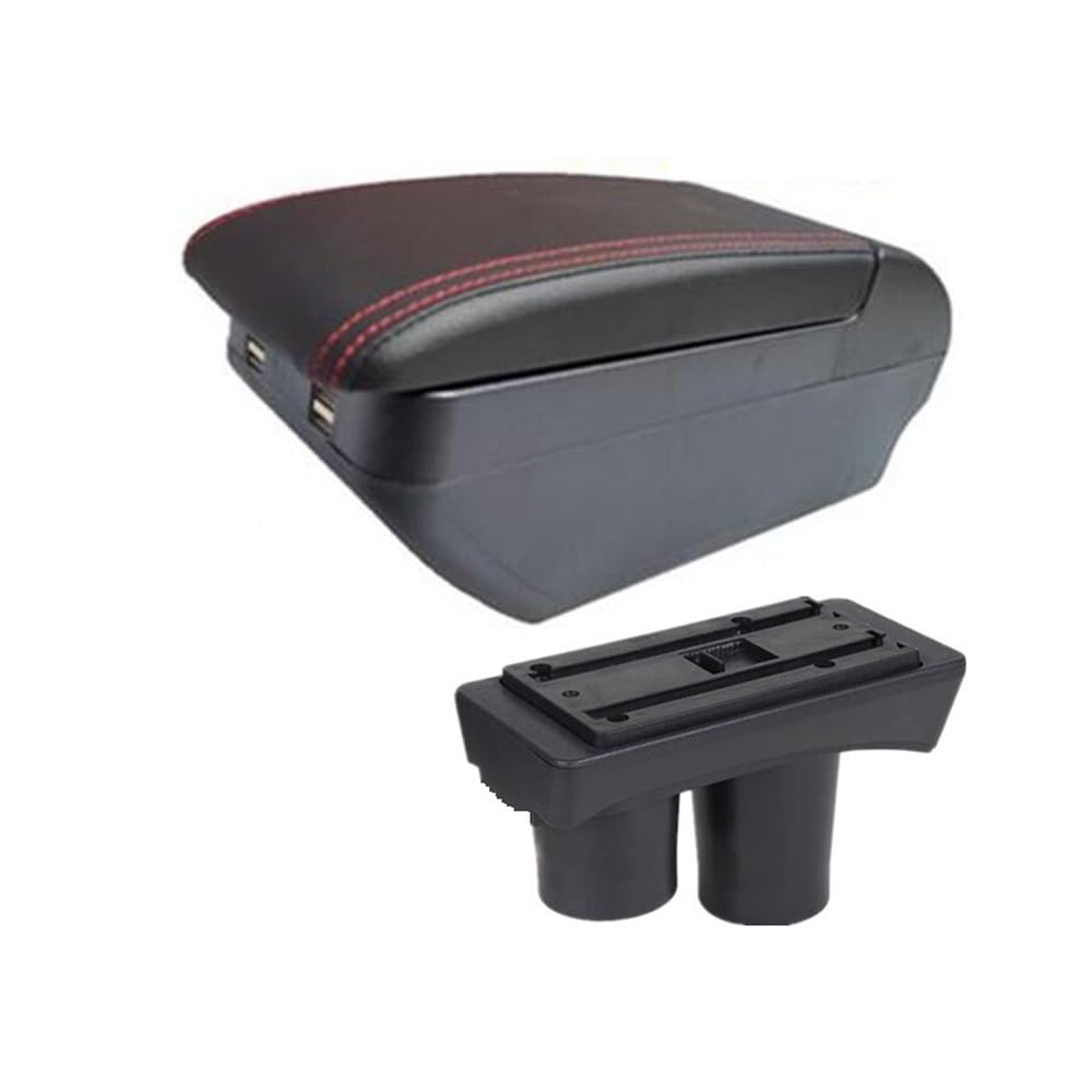 Yulegudi H Red Line 4Usb Car Armrests For Citroen For C2 C3 Car Armrest Box