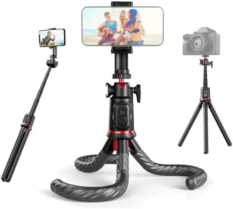 Bild 11 - Rollei Easy Creator Gimbal mit AI Tracking 360 Automatischer Gesichtsverfolgung Selfie Stick mit Fernbedienung Handy-Stative Video Stabilisator zum Filmen für Live Streaming Videoaufzeichnung Vlog
