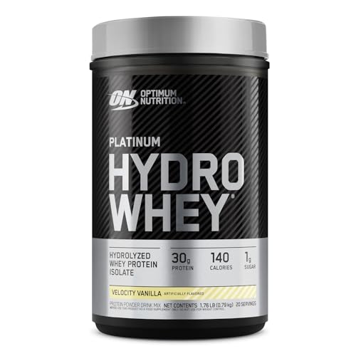 Optimum Nutrition Platinum Hydrowhey Proteína Hidrolisada em Pó Vanilla 800g Suplemento Alimentar Esportivo