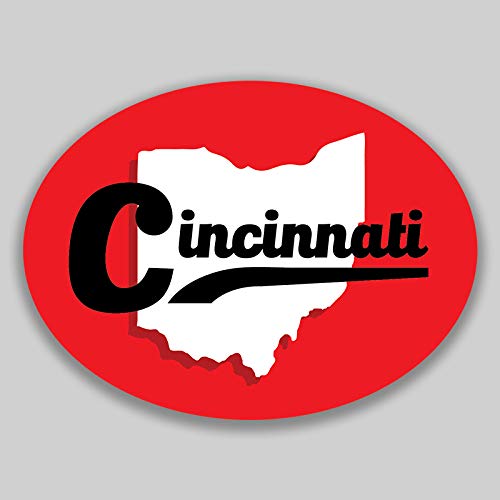 JMM Cincinnati Ohio Vinyl Decal 2-Pack 4.5x3.5 inches