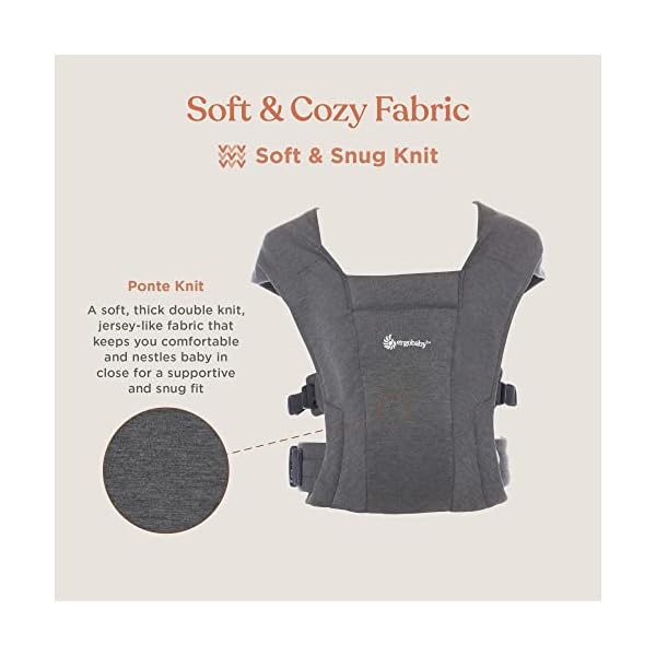 Ergobaby Embrace Babytrage, Grau meliert – Bild 4