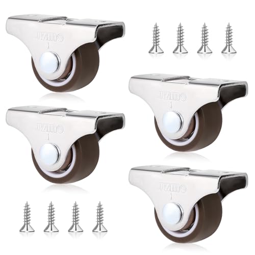 Produktbild von Gonnely 10 Kugelrollen Aus Carbonstahl – Beweglich, Leise, Für Möbel & Trolleys – PU-Gummi, Tragkraft 66 Lbs Pro Rolle