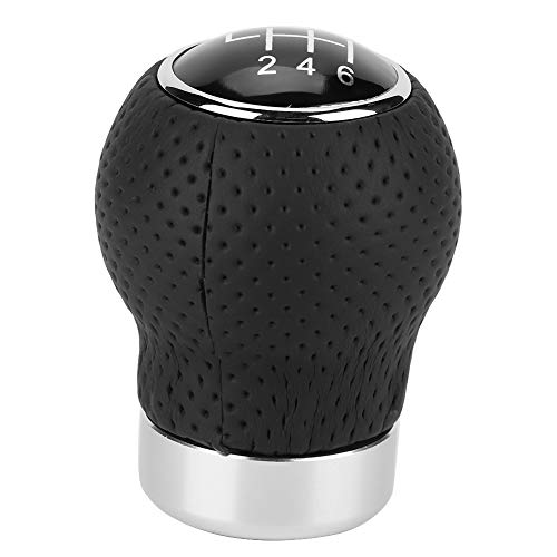 Shift Knob, Car 5 Speed 6 Speed Universal Round Leather Gear Shift Head Manual Transmission Gear Shift Knob Car Shift Knob Lever Shifter(6 Speed) by koulate - Image 4