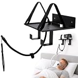Normodic Upgrade CPAP Wandhalterung für AirSense 10 – Stabiler Organizer mit Schlauchhalter & Maskenhaken als Platzsparende Nachttisch-Alternative