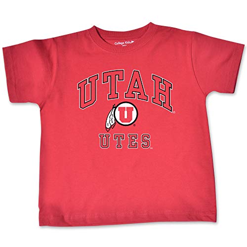 College Kids Utah Utes Toddler Short Sleeve Tee (3T) Red