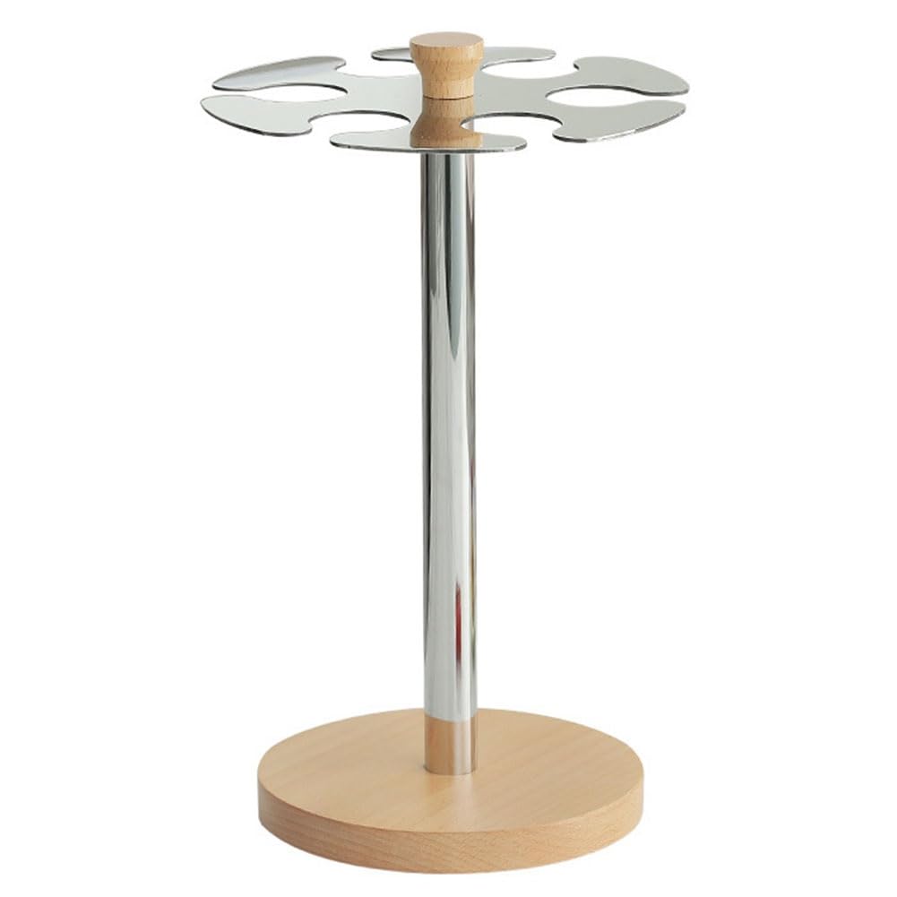 Hndhbfgrt Rotating Wine Glass Holder Hanging Stand Shelf Luxurious High-End for Storing and Draining Stemmed Glasses