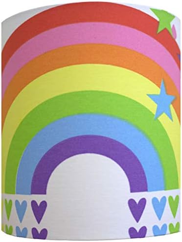 Butterfly Clouds and Rainbows Medium Fabric Light Shade