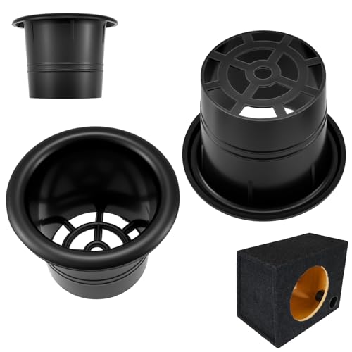 UBANU 2Pcs Speaker Cabinet Port Tube, 59mm x 55mm x 76mm Subwoofer Bass Reflex Vent Fit PA/DJ Speakers & Bass Boxes Accessories for Party/Stage Use
