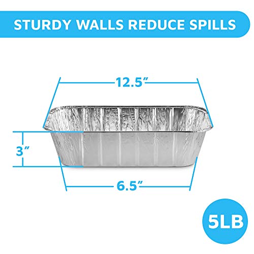 Montopack Aluminum Loaf Pans | 12X6” Thick Disposable Foil Loaf Tins For Baking, Storing, Serving & Reheating | Freezer And Oven Safe, Recyclable, Made In Usa | 25-Pack Of Standard Size 5Lb Bread Pans #TOP1
