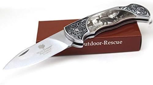Wild Turkey Handmade Collection Old Fashioned Two Tone Lock Back Folding Knife.. (Deer 2)