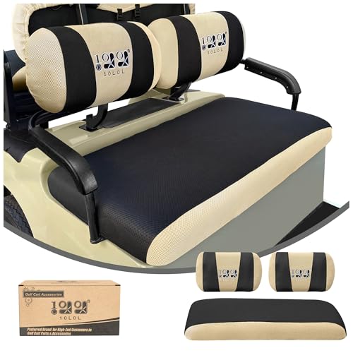 10L0L Golf Cart Front Seat Covers for Yamaha G2/G9/G16/G19/G22 & Club Car DS Pre-2000 | Breathable Polyester Mesh, Washable, Anti-Scratch | OEM Replacement, Tool-Free Installation