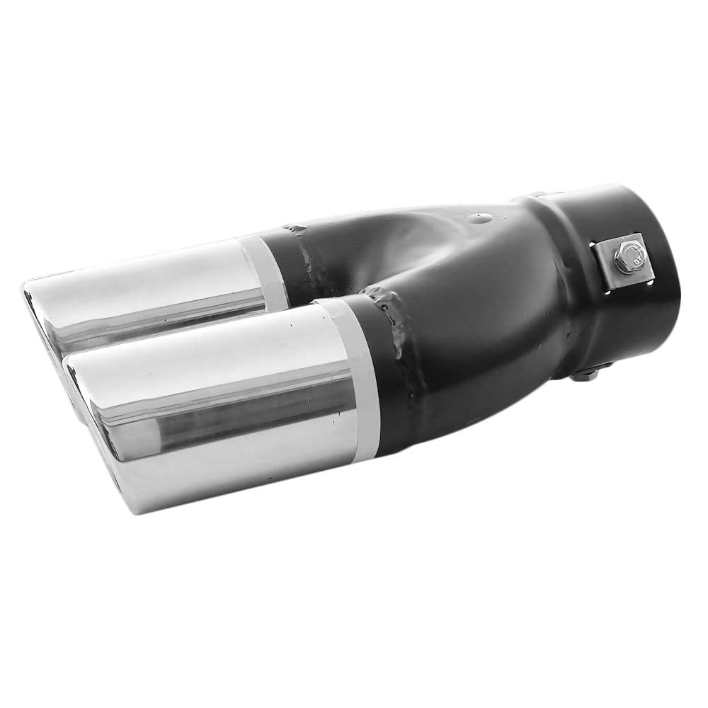 Silencieux Echappement Double Embout D'Échappement Universel Chrome Pour BMW E21, E30, E36 - Acier Inoxydable Boloromo Embout échappement BMW