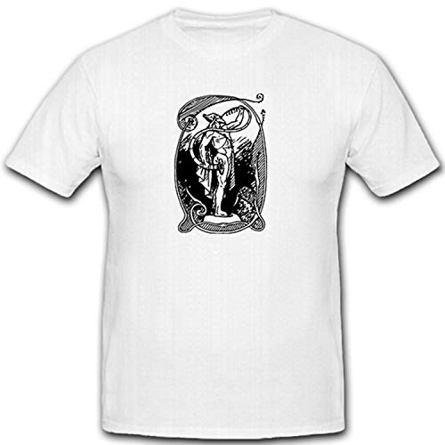 T-shirt viking Heimdall blanc idée cadeau mythologie scandinave