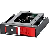Logitec 内蔵型HDDリーダーライタ 3.5インチ SATA接続 冷却ファン搭載 5インチベイ内蔵型 レッド LHR-IS01RD