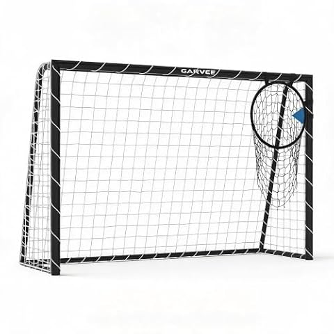 Garvee 12Ft/10Ft/8Ft/6Ft Steel Soccer Goal, Competition-Style Portable Backyard Soccer Goals for… — $59.99 (25% off)