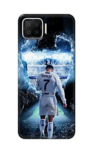 Image of Printed Hard Back Cover Case for Oppo F17 Back Cover (Footbal Legend) -1302