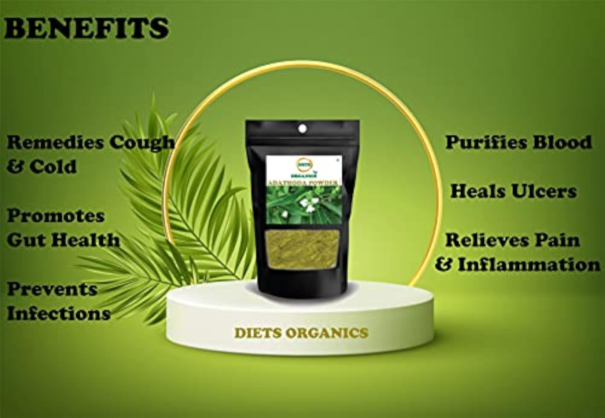 Diets Organics Adathoda Powder, 50g