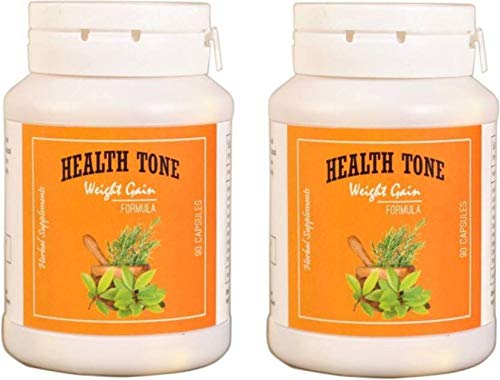 Health Tone Weight Gain Formula Herbal Weight Gainer Capsules (2 Bottles)