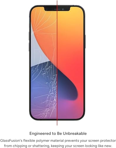 Image of ZAGG InvisibleShield Glass Fusion+ Screen Protector for iPhone 12 and iPhone 12 PRO - Strongest Hybrid D3O Protection, Case-Friendly, Scratch & Impact Resistant, HD Clarity - Clear