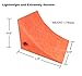 RV Leveling Blocks Wheel Tire Plastic Chocks, Best Heavy Duty Vehicle Wedge Design and Garage Grip Bottom for Travel Trailers, Camper, Truck, Car and ATV Orange 2 Pack