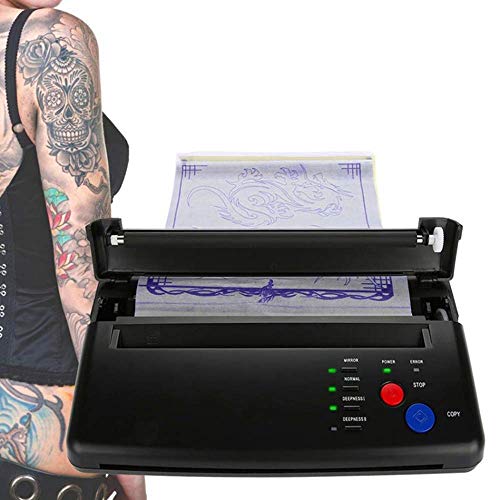 Tattoo Transfer Kopierer, Schablonenmaschine Tattoo Drucker Zeichnung Thermokopierer Drucker Maschine Zum Drucken Und Übertragen des Tattoo