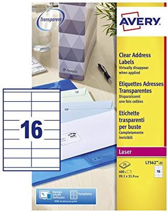 3M Clear Quick Lift Mailing Labels Inkjet 2 X 4 #3500-T *READ* ONLY 8 SHEETS