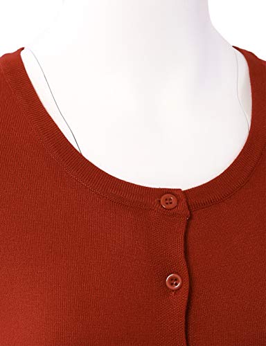Image of Allsense Women's Long-Sleeve Crewneck Cardigan | Classic Button Down Sweater, Soft Fine Knit, Lightweight