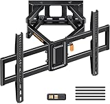 Perlegear TV Wall Bracket Swivels Tilts Extends, Full Motion TV Bracket for Most 37-82 Inch Flat&Curved TVs up to 60kg, MAX VESA 600x400mm