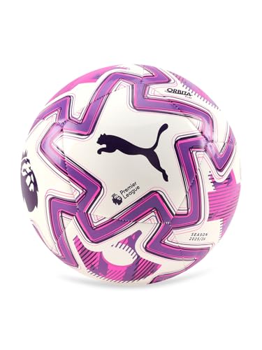 Puma Orbita Play Premier League Fußball 25 26 EPL 2025/26 – Weiß/Lila, Größe 5