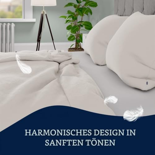sleepwise Bettwäsche 200x200 Sommer Bettwäsche 3tlg- ÖKO-TEX, Traumhaft Weich, Atmungsaktiv… – Ansicht 4