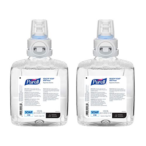 Purell CS8 Healthy Soap Foam Refill, Fragrance Free, 2ct x 1200 mL -7874-02