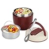 Romon Termos per Alimenti 1200 ml, Contenitore Portapranzo Termico Cibo Caldi, Thermos Pappa Neonati Acciaio Inossidabile Barattoli Isolati con Pieghevole Cucchiaio Portavivande per Zuppa Pasta